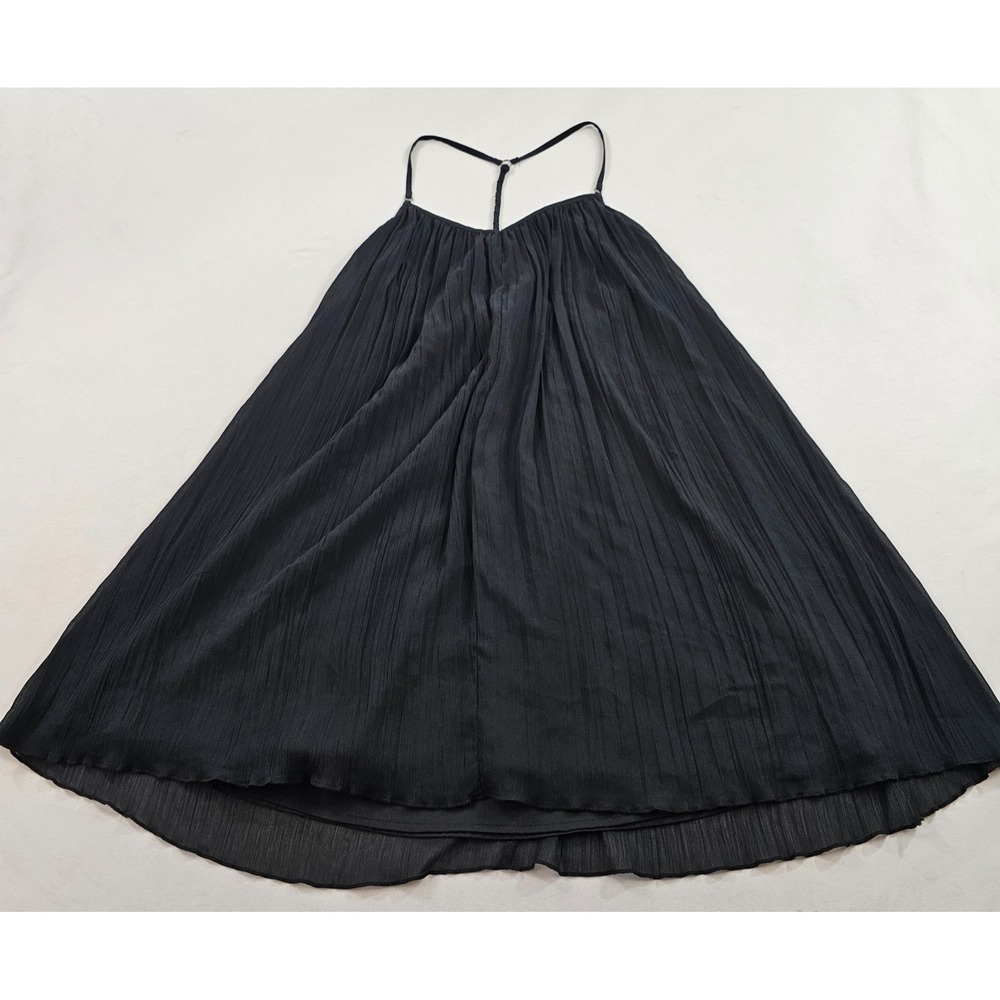 Abercrombie & Fitch Womens S Black Racerback Blouson Pleated Dress KI156-3019